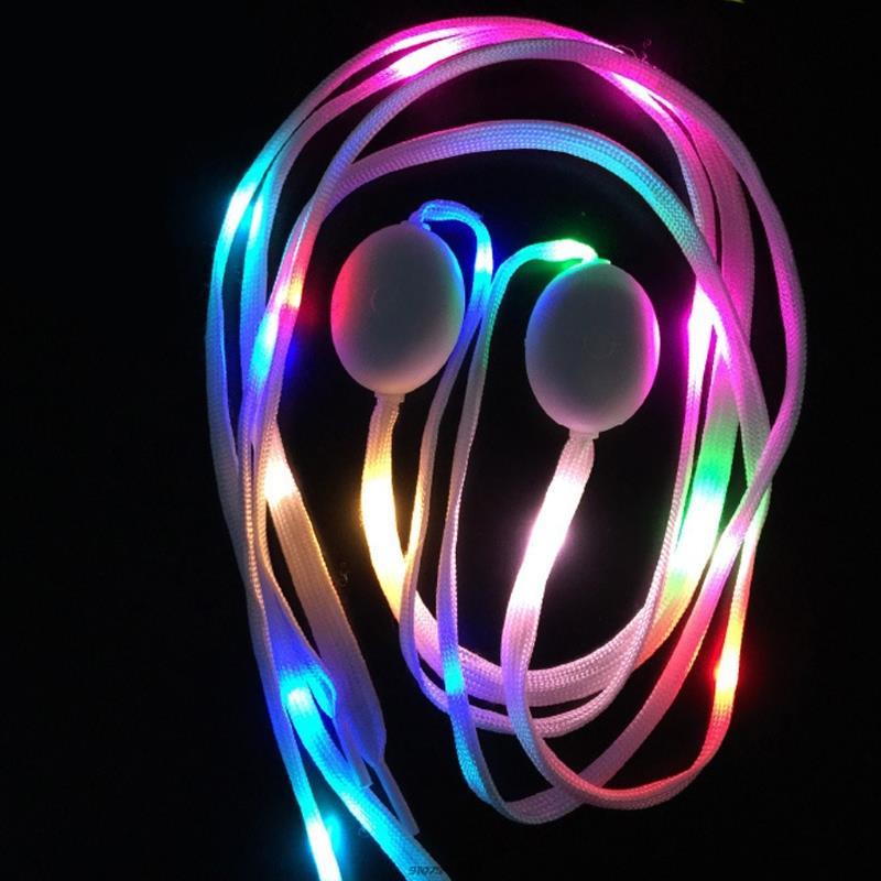 LED Licht hoch Schnürsenkel Nylon LED Schnürsenkel mit Blinkende Schnürsenkel für Party Favors Hüfte hüpfen Tanzen Radfahren skaten
