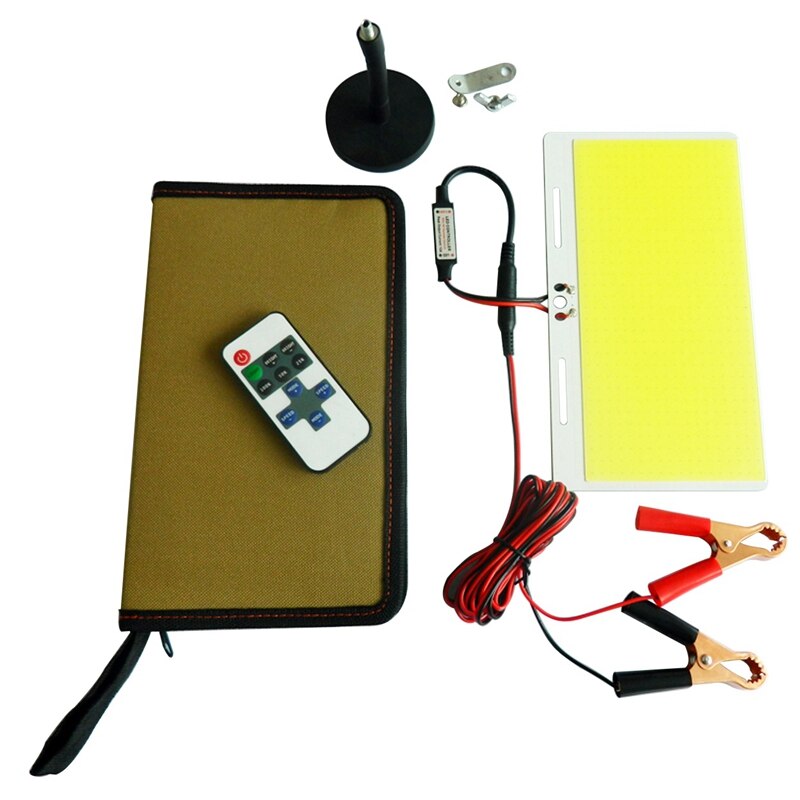 COB LED Panel Light 110W 12V Remote Control Integrated Lamp Source Soft Balanced Outdoor Camping Tent Lighting