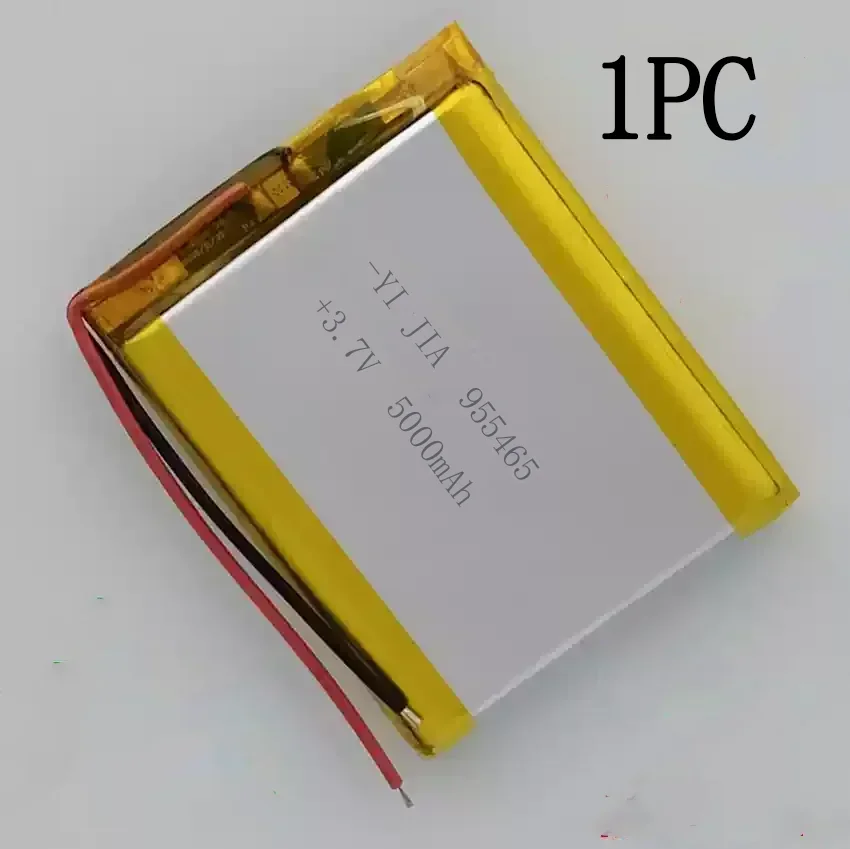 955565 , Batería de litio de gran capacidad de 5000 mAh 18,5 Wh, 955465 , Batería de polímero de litio, utilizada para productos digitales, ,: Rosa