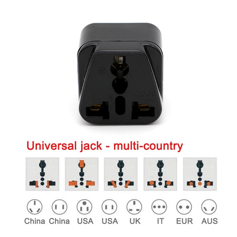 3-pin IT Conversion plug Universal UK/US/EU/AU to Italy Milan Chile Vatican Italian Travel AC Power Adapter Plug Converter
