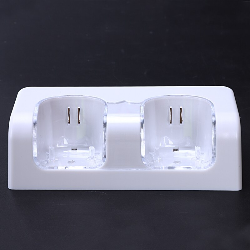 2 Poort + 2 Batterij 2800 Mah Station Van Oplader Plastic Laadstation Voor Nintendo Wii Wiimote Handvat