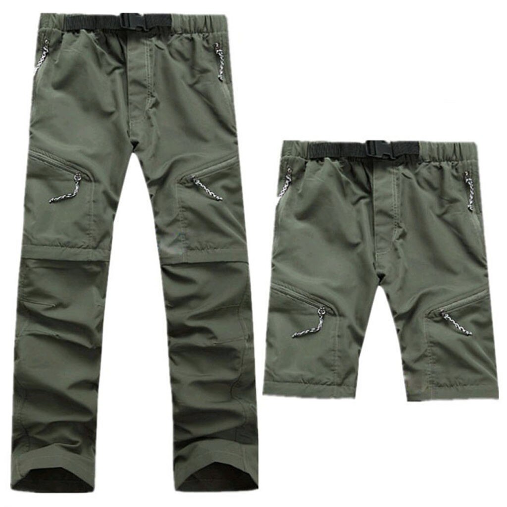 Men Outdoor Sports Pants Quick Dry Waterproof Trousers Casual Hike Hiking Pants Long Removable Pants Camping 고어텍스