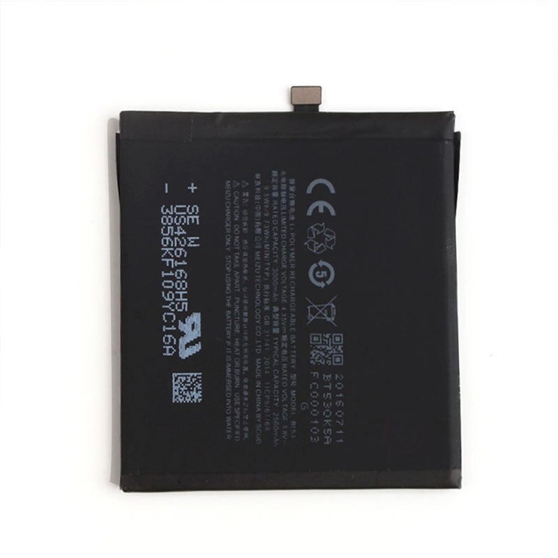 100% Originele Backup Voor Meizu Pro 6 BT53 Batterij 2560Mah Slimme Mobiele Telefoon Voor Meizu Pro 6 BT53 + + Tracking Geen