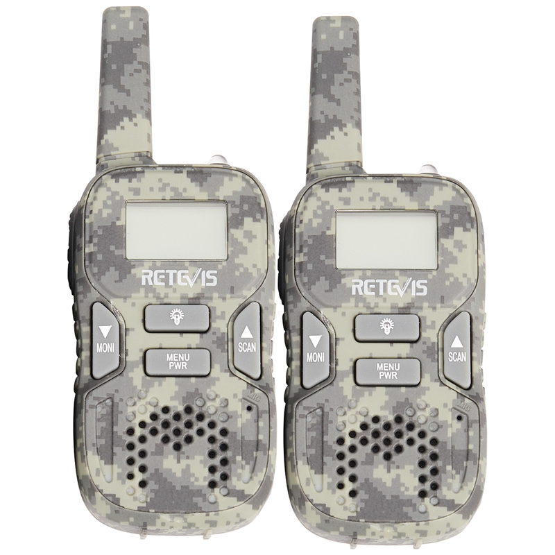 RETEVIS-Mini walkie-talkie RT33 para niños, Radio Hf de 0,5 W, PMR FRS/GMRS 8/22CH VOX PTT, pantalla LCD, , PMR446, 2 uds.: Default Title