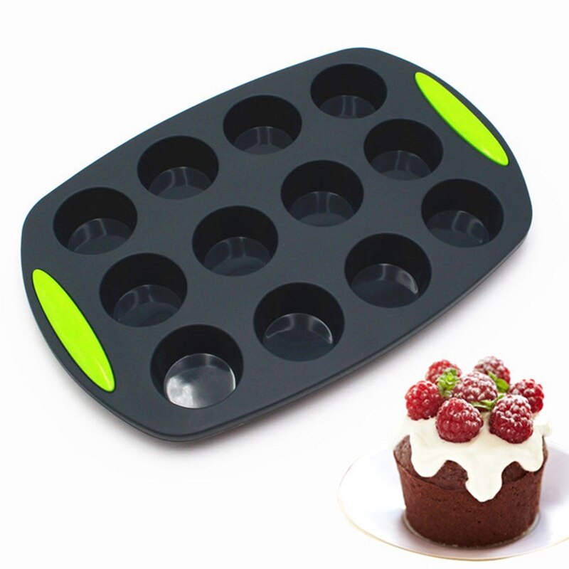 2 stuks siliconen cakevorm voor muffinvorm bakvorm cupcakevormen brood bakvorm  - 12 gaten & 5 gaten
