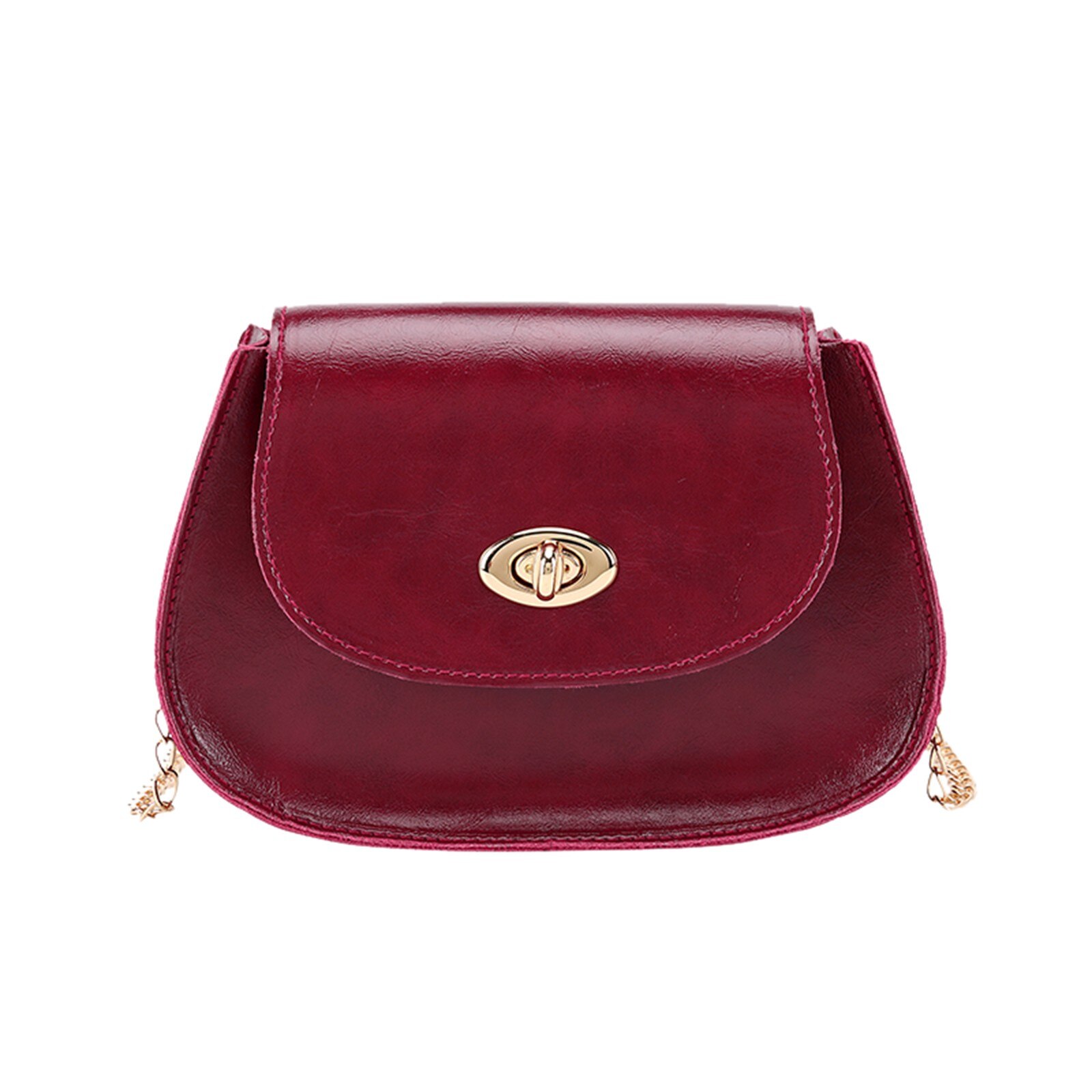 Sac à main asymétrique décontracté pour femmes, sac à bandoulière, à la , assorti à tout, petite sacoche, pochettes: Bourgogne