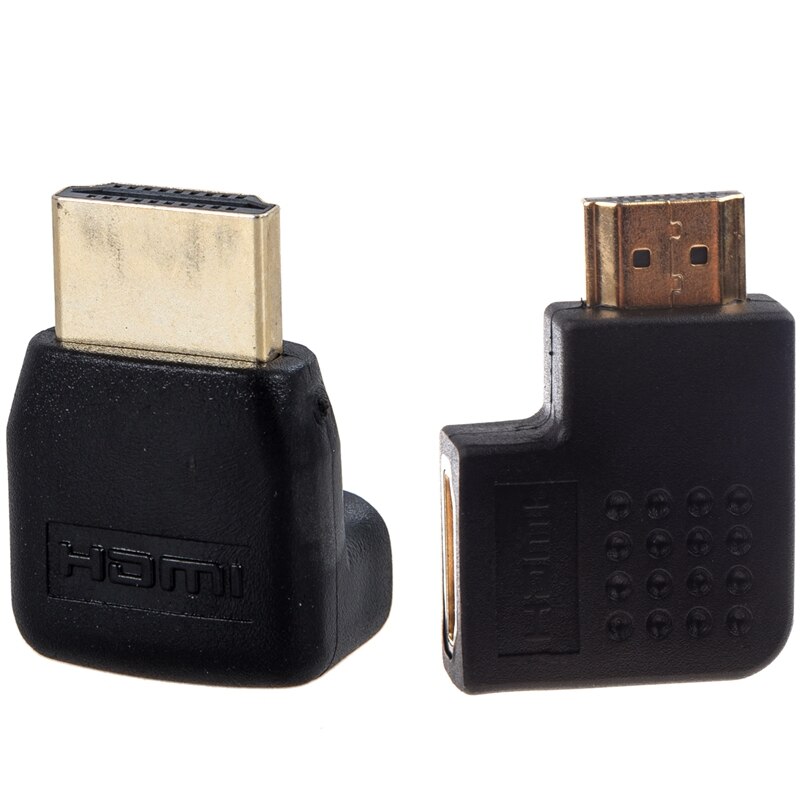 Hdmi Haakse Man-vrouw Adapter & Hdmi Haakse Port Saver Adapter (Man-vrouw)-270 Graden-Verticale