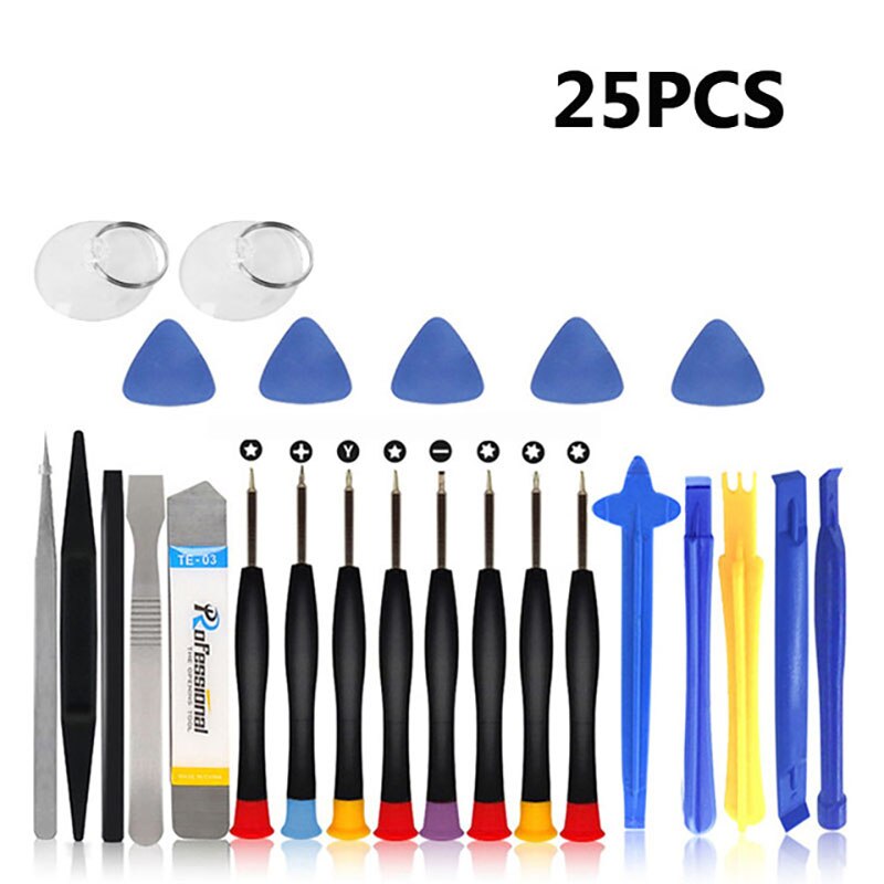 25pcs Handskit Screwdriver Precision Hand Tools Phone Repair Kit Screwdriver Set Tablet Maintenance Tool Phillips Screwdriver: 25pcs