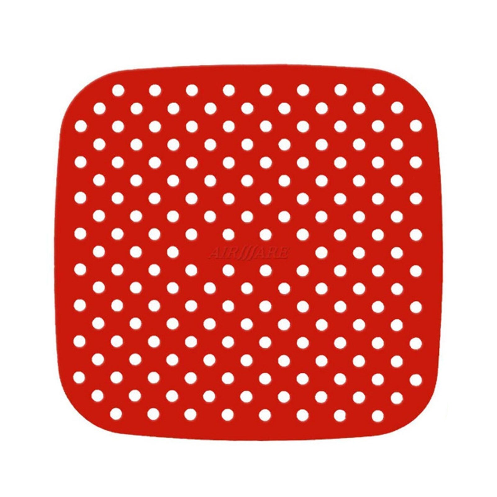 Herramientas de cocina, utensilios de cocina, freidora de aire reutilizable con forro de silicona antideslizante, suministros de freidora de aire cuadrados, accesorios para freidora: Red 8.5inch