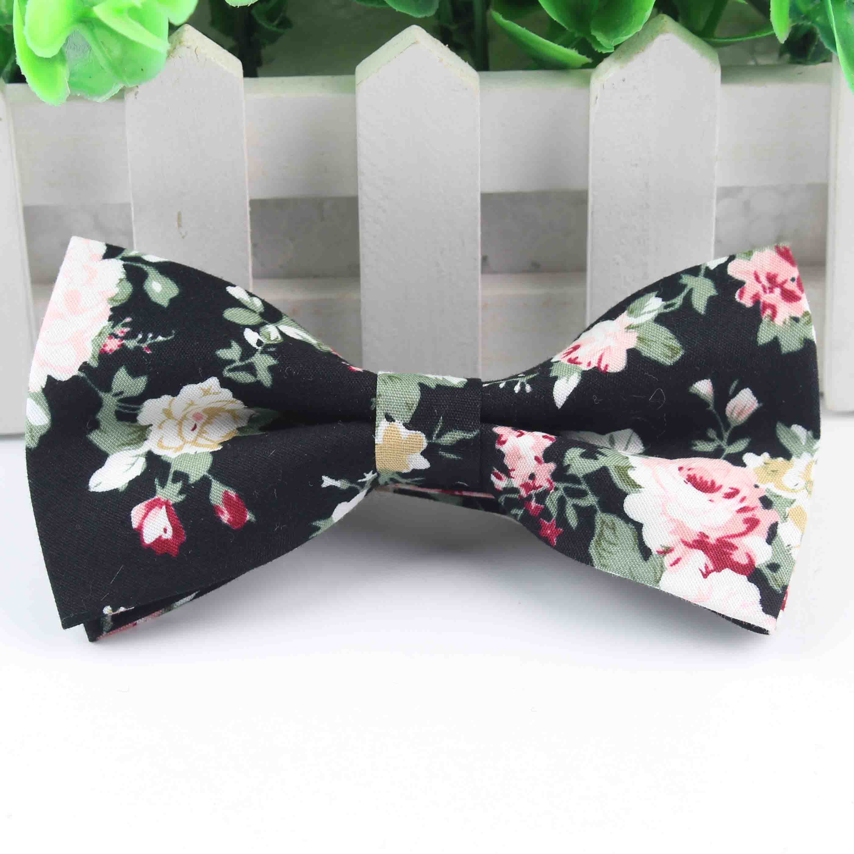 Stil butterfly herre smoking bomuld farverig sommerfugl blomster rose paisley bowties bryllup fest afslappet cravat butterfly: 20