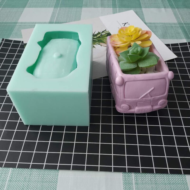 Moules en silicone pour pots de fleurs, en béton, en ciment, pour décoration d'intérieur, en plâtre, en argile: Default Title