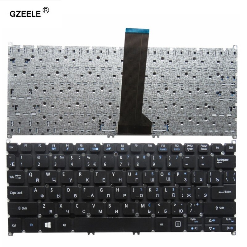 Gzeele Russische Laptop Toetsenbord Voor Acer Aspire V5-122 V5-122P V5-132 V3-371 V3-111P V3-112P V3-331 V3-372 V3-372T Zwart Ru