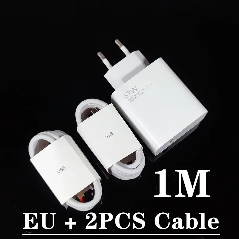 Xiaomi Mi 67W Wall Charger Original 67 Watt Carregador Adapter EU US Redmi K50 Poco Blackshark 3 Pro Mi 12 11 Ultra Type C Cable: CH