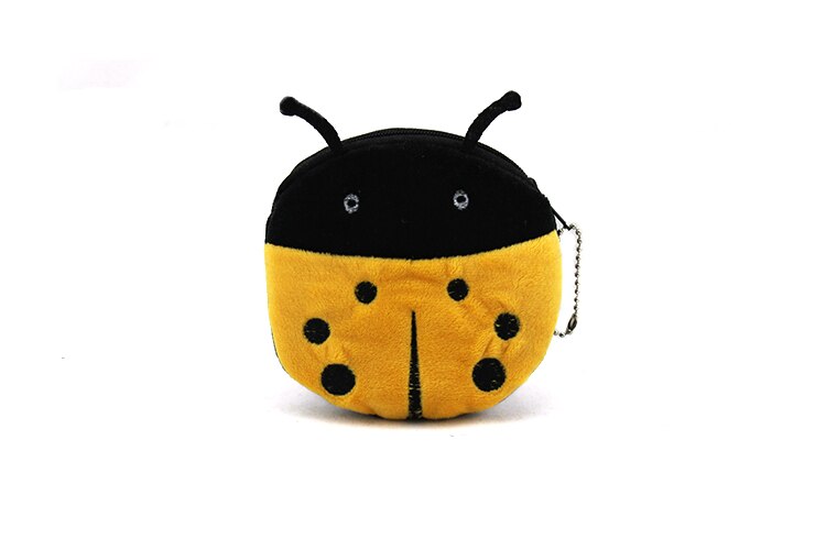 ¡Producto en oferta! Monedero de felpa Kawaii con dibujo de escarabajos/búho/abejas para niños, monedero con cremallera, monedero, billetera para niños y niñas para: 10