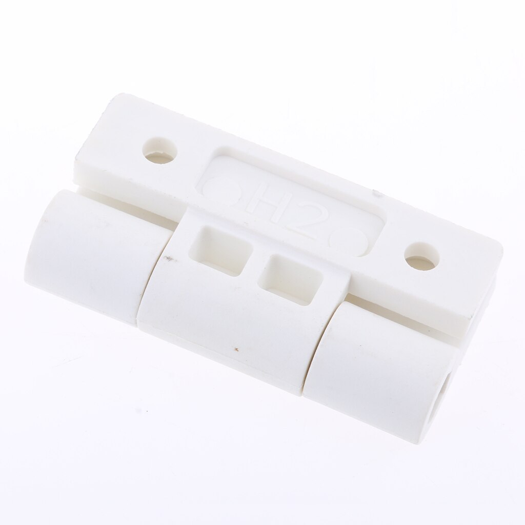 56mm X 43mm White Plastic Reinforced Window Door Cabinet Butt Bearing Hinge
