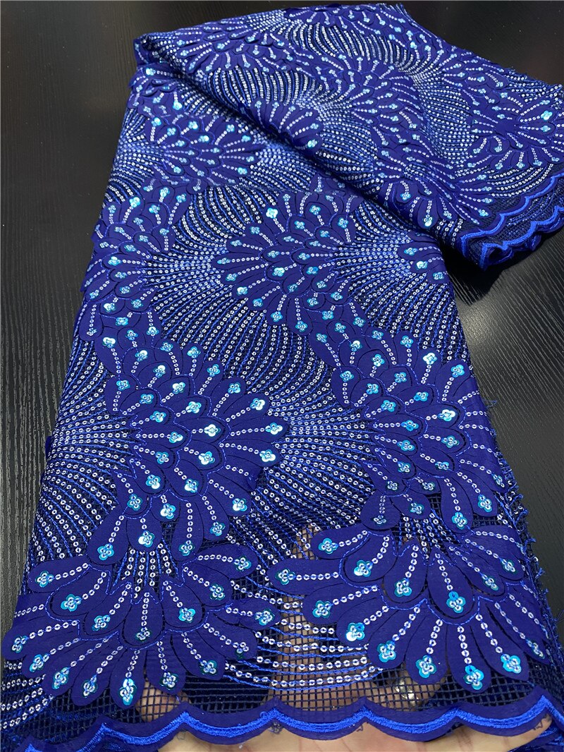 African Lace Fabric Nigerian Lace Fabrics Bridal Lace French Sequins Lace Fabric Sewing For Dress YA3469B-9: Picture 9
