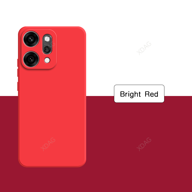 Funda de teléfono Original para OPPO Reno14 Reno 14 Pro 14Pro 5G Funda de con borde recto de silicona líquida suave y Simple