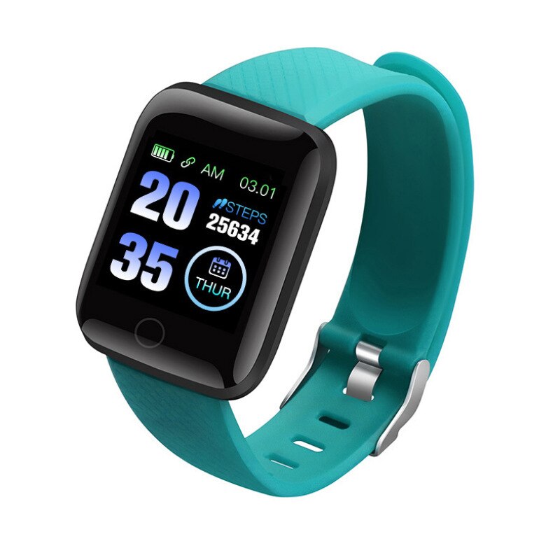 1.3 inch Smart Watch Men Full Touch Smartwatch Fitness Tracker Blood Pressure Fitness Tracker Smart Clock Women Smartwatch: Green