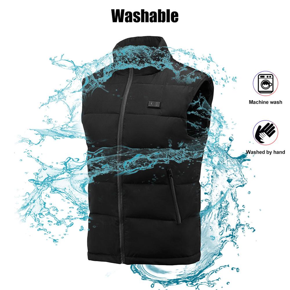 Usb opladning elektrisk opvarmet krop varmere ned vest vaskbar opvarmet tøj til udendørs vandretur jagtlejr куртка с подогревом