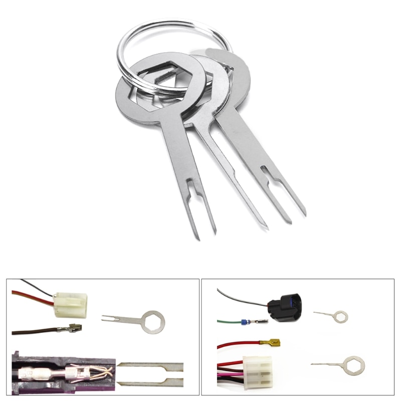 3x Auto Stecker Terminal Entfernung Pflücker Kabelbaum crimpen Stecker Dunst Heißer