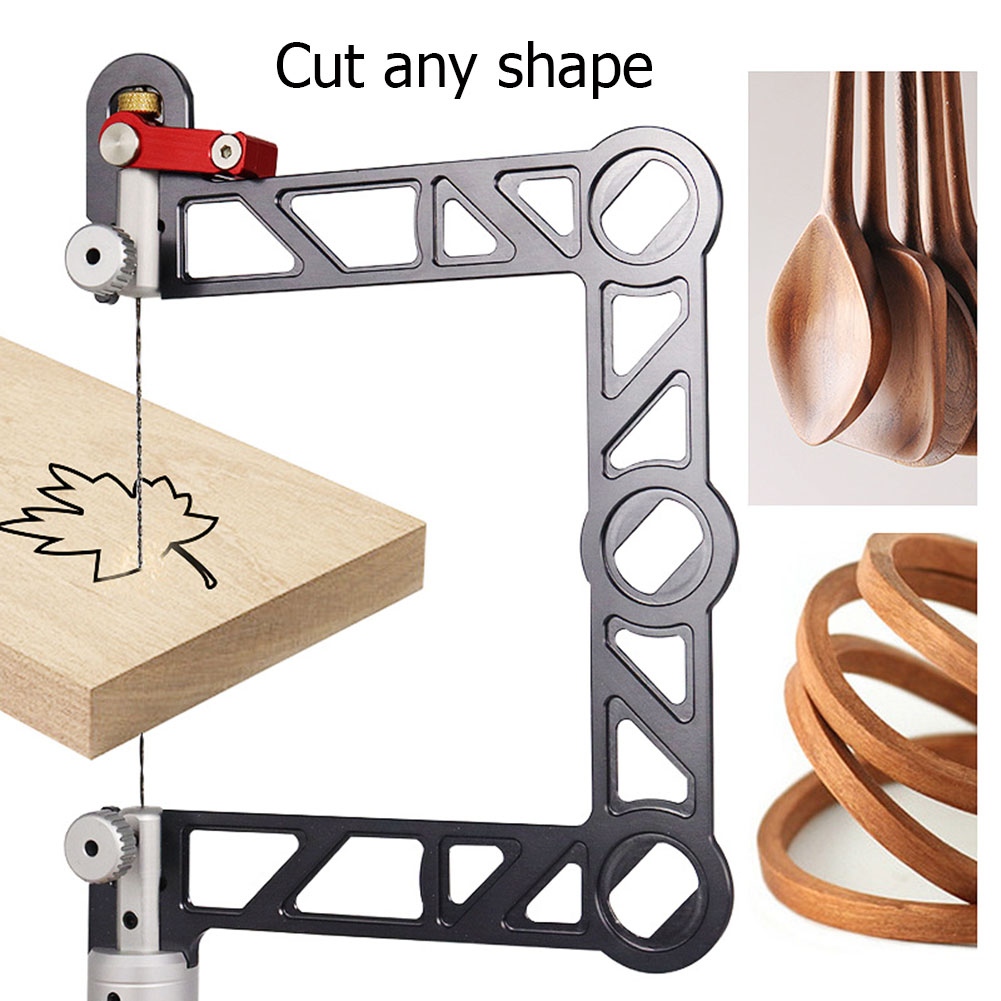 Wooden Handle U-shaped Hand Coping Jig Saw for Woodworking Craft Jewelry Multifunction Hacksaw DIY Hand Tools