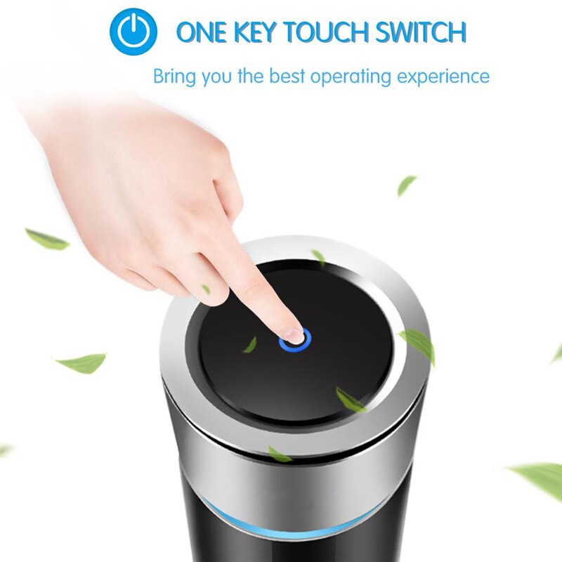 Mini HEPA Car Air Purifier LED Light Fresh Air Purifier USB Charging Mist Maker for Car Home Office Auto Electrical Accessories