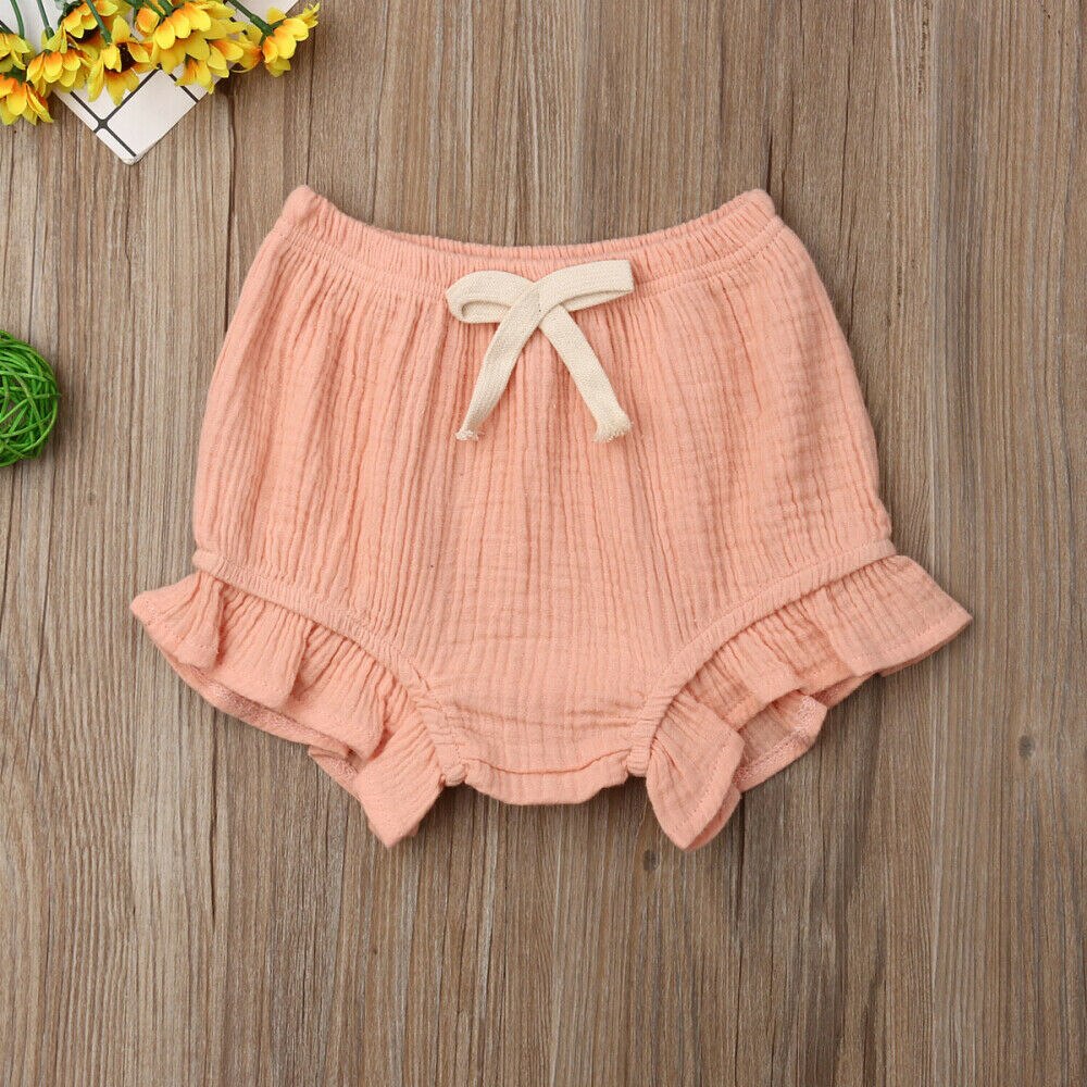 Toddler Infant Baby Boy Girl Solid Shorts Bottoms PP Bloomers Panties Summer Casual Baby Girl Shorts