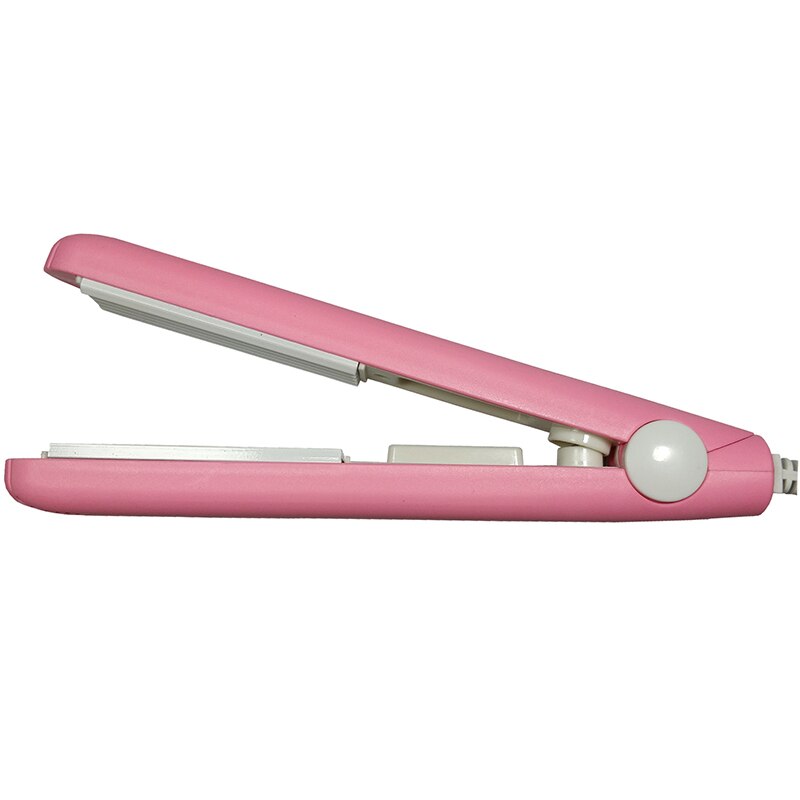 Mini Stijltang Ijzer Roze Keramische Straightening Gegolfde Krultang Styling Tools Haar Krultang Eu Plug