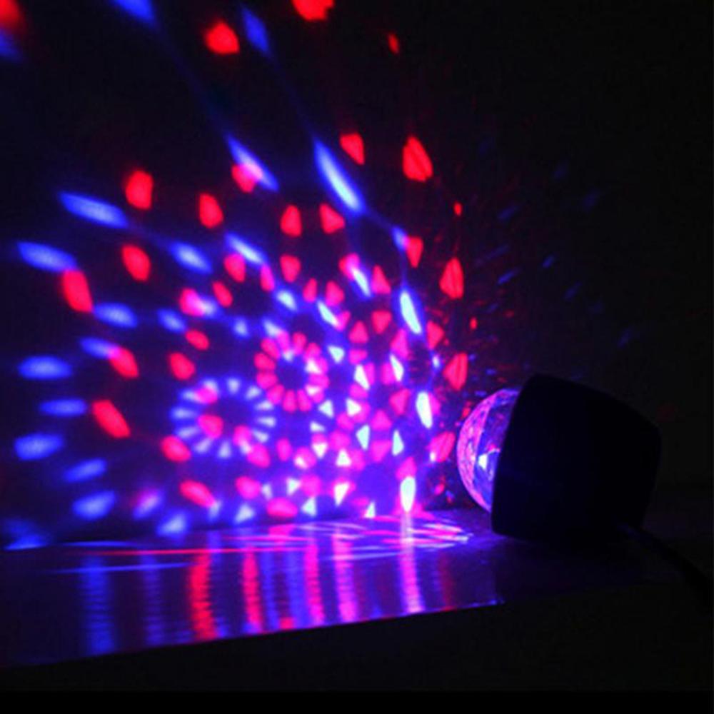 Gå følg scenelys disco ball magisk effekt lampe mini led stemmeaktivert ball usb crystal flash dj lights  lw004