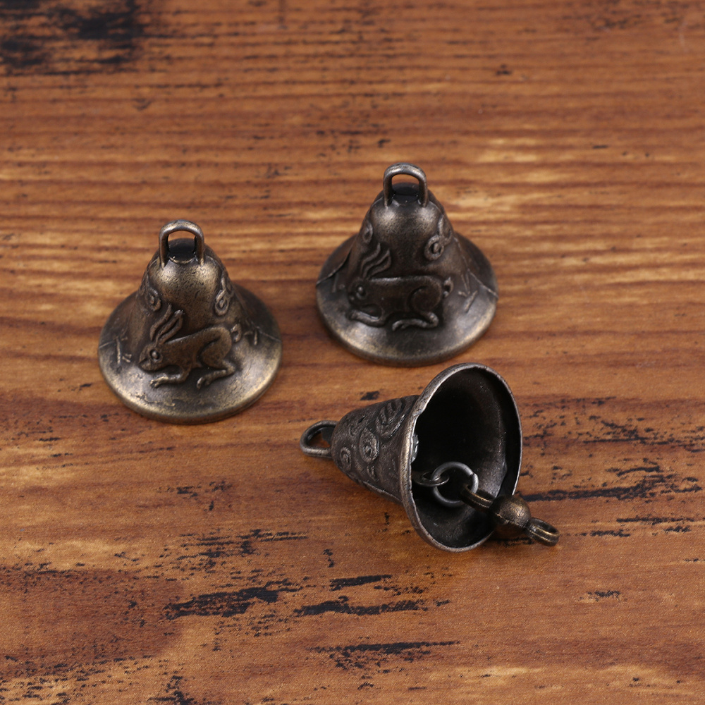 Campana antigua de Metal Feng Shui para decoración, 11 Uds.
