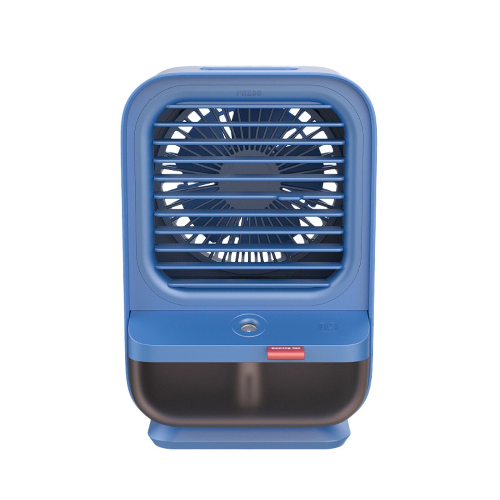 USB Portable Air Cooler Fan Air Conditioner Night Light Desktop Air Cooling Fan 3 in 1 Refrigeration Humidification Purification: Blue