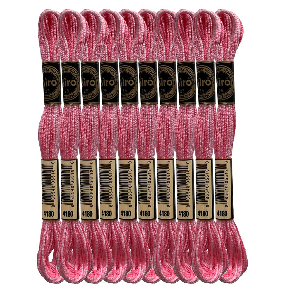 Color Variations Embroidery Floss Pack Variegated Cross Stitch Thread Bonfire Gold Arctic Sea Blue Rose Petals Purple, 8.7 Yard: Rose Petals x10