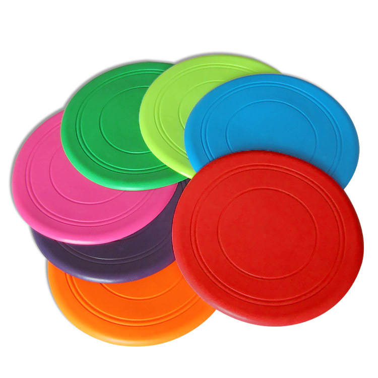 Divertido platillo volador de silicona perro gato juguete perro discos voladores resistente masticar cachorro entrenamiento interactivo para mascotas