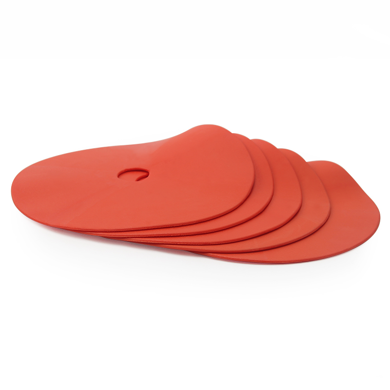 5 pcs Football Field Flat Marker Disc Soccer Basketball Training Aids Sports Entertainment Accessories: Red