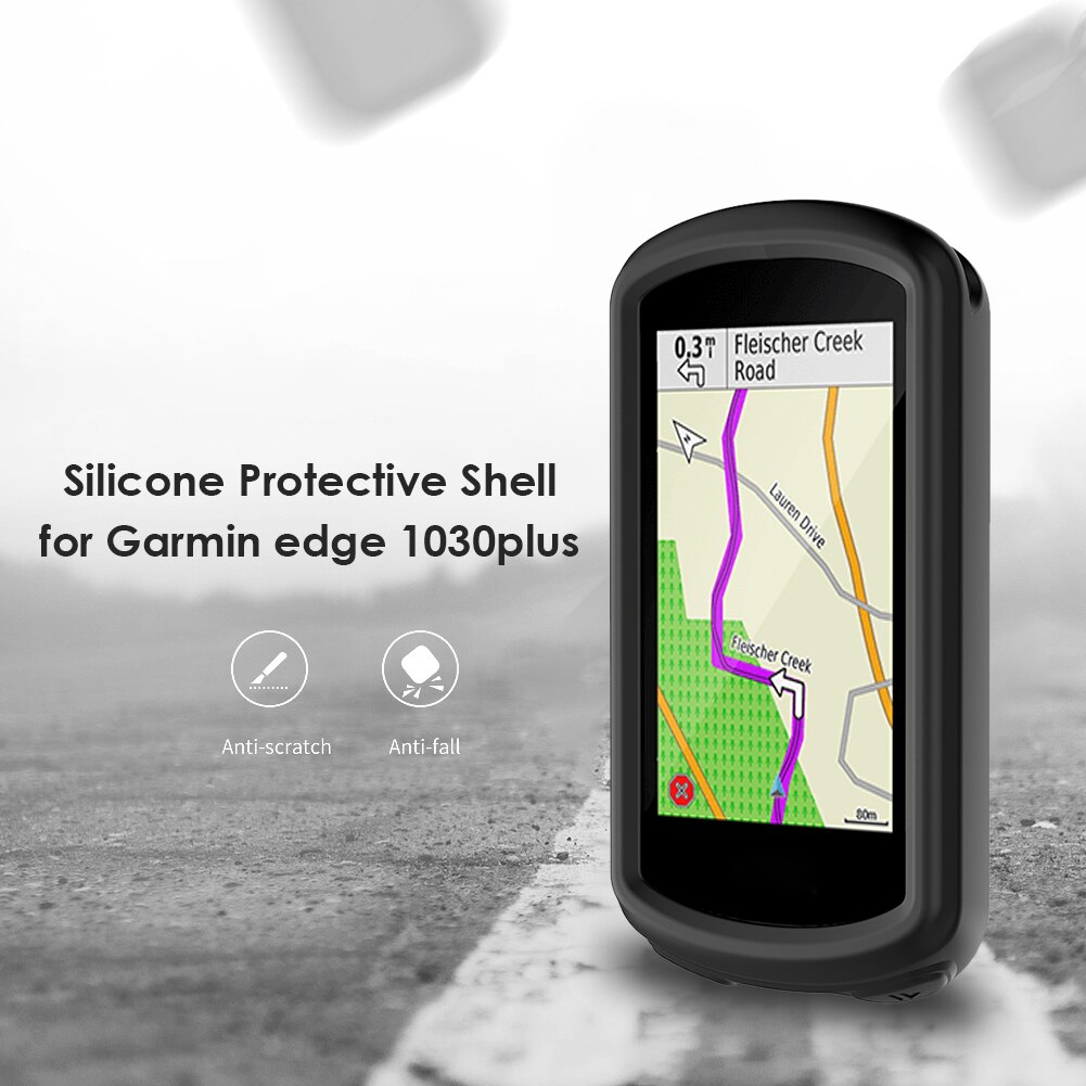 For Garmin Edge 1030 Plus GPS Anti-knock Waterproof Silica Gel Case Cover Edge 1030 Plus Matte Black Soft TPU Silicone Case