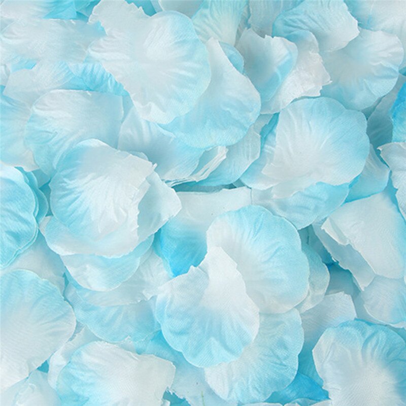 500 Stks/partij 5*5 Cm Zijden Rozenblaadjes Voor Bruiloft Decoratie Romantische Kunstmatige Rose Bloem 20 Kleuren Bruiloft Accessoires #298244: Gradient Blue