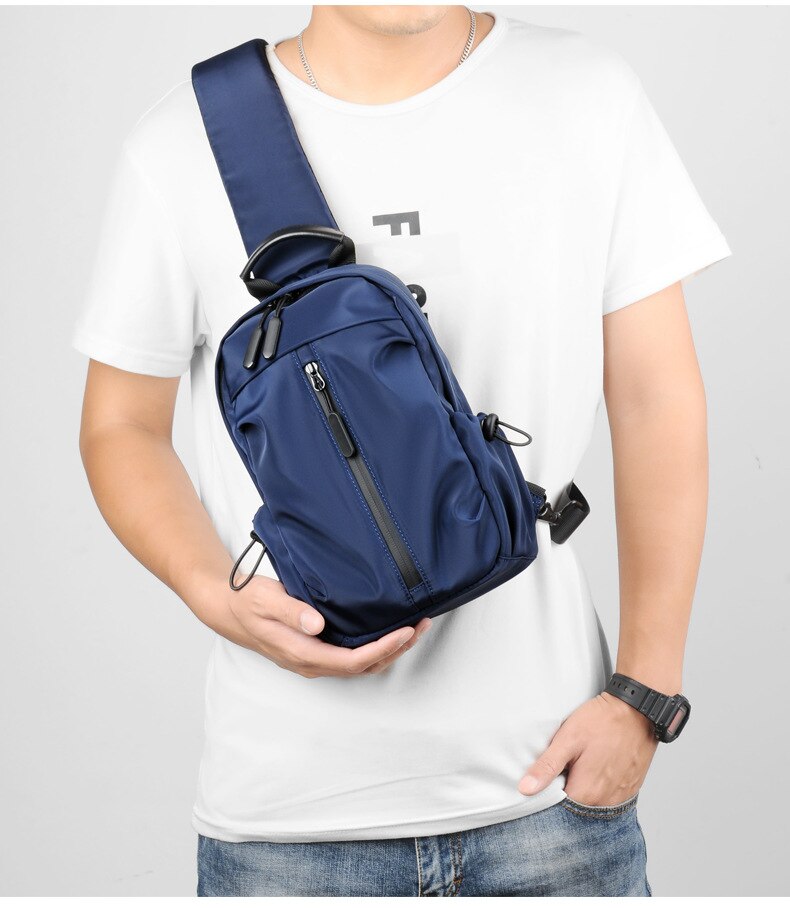 Multifunctionele Crossbody Tas Voor Heren Schouder Messenger Bags Mannelijke Waterdichte Korte Trip Borst Bag Pack Portemonnees Handtassen