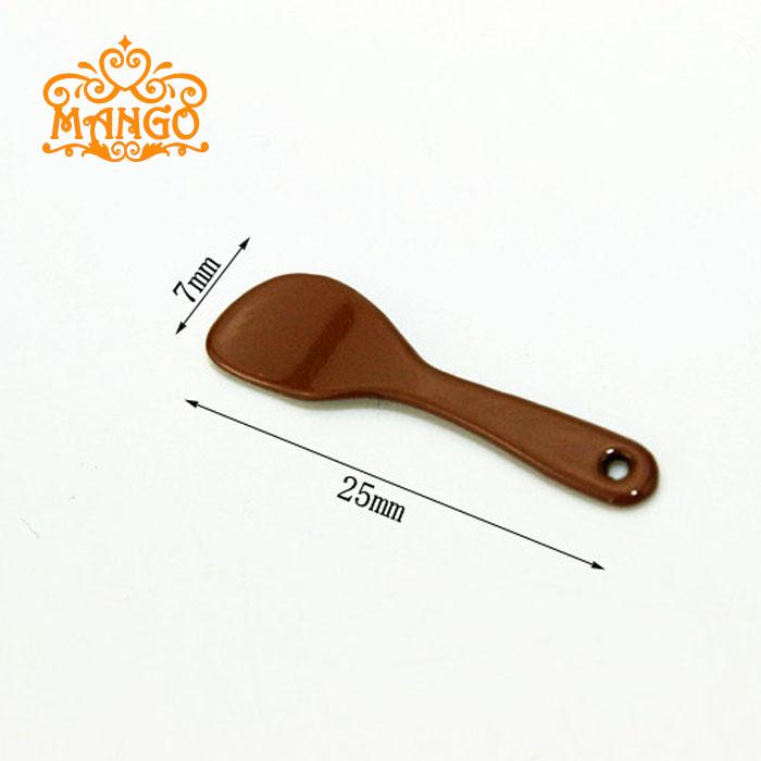 1/12 Dollhouse Miniature Furniture Kitchen accessories Metal spatula rice ladle 2pcs