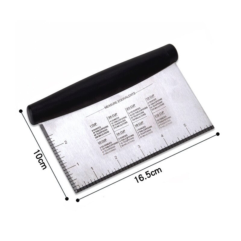 Leeseph Multi-purpose Stainless Steel Scraper & Chopper, Dough Scraper, Pizza Dough Cutter , kitchen tools: Yellow