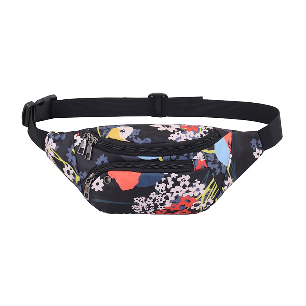 Unisex Print Shoulder Crossbody Waist Bag Zipper Fanny Chest Packs: Style3