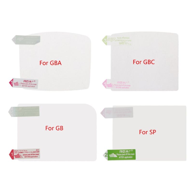 Klare kunststoff-displayschutzfolie für gb, gba, gbc und gba sp