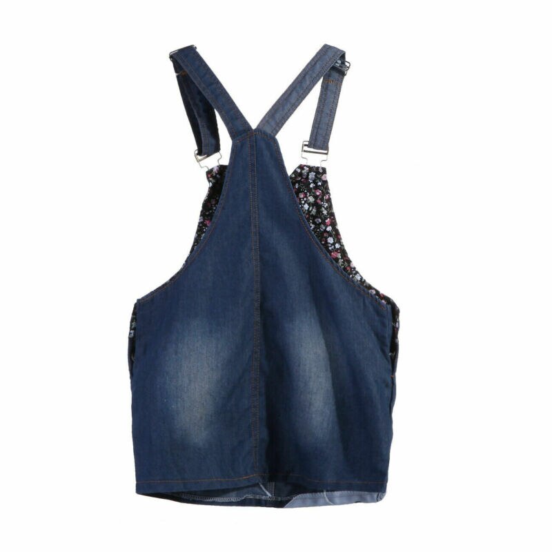 Canis børn baby pige sommer denim strop kjole jumpsuit soldragt kort nederdel jakkesæt
