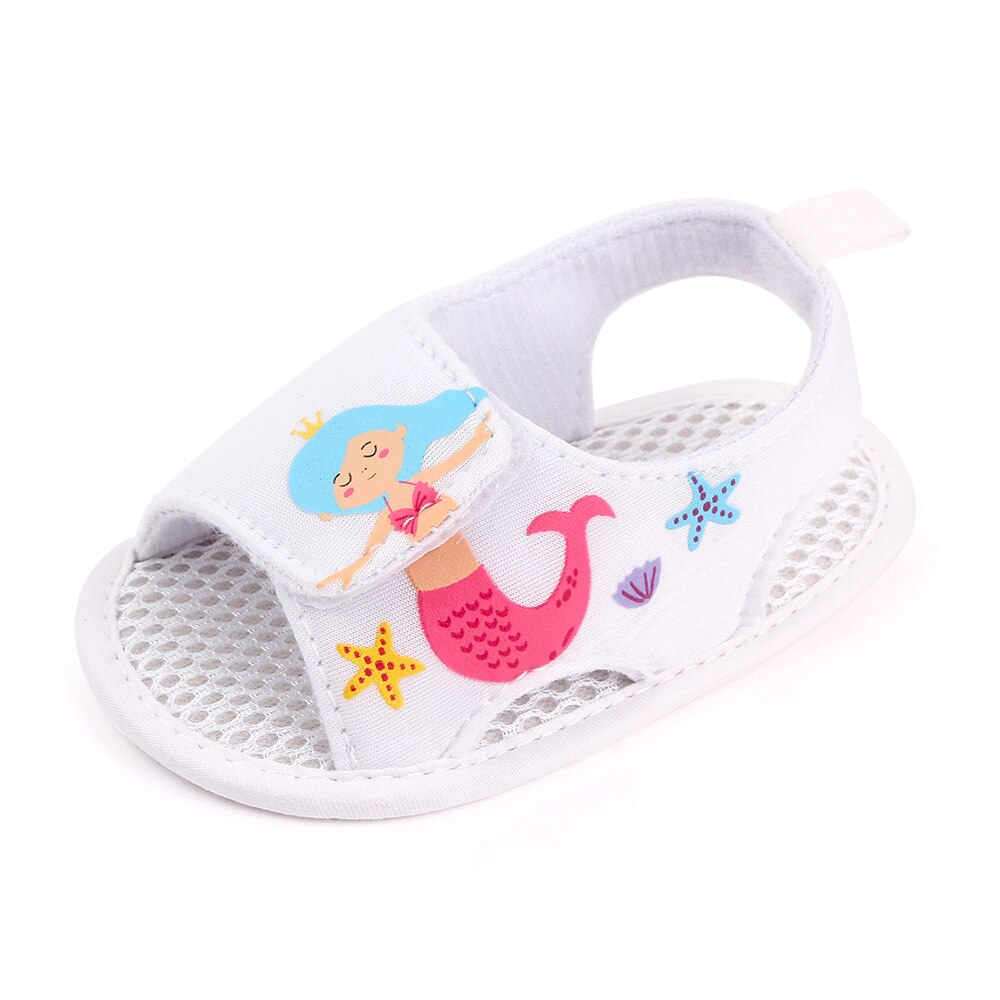 Baby Mädchen Schuhe für Sommer Schuh Kleine freundlicher Kleinkind Schuhe Carttoon Sterne Partei Prinzessin Schuhe Getriebe für 1 Jahr alt: Weiß / 0-6 Monate