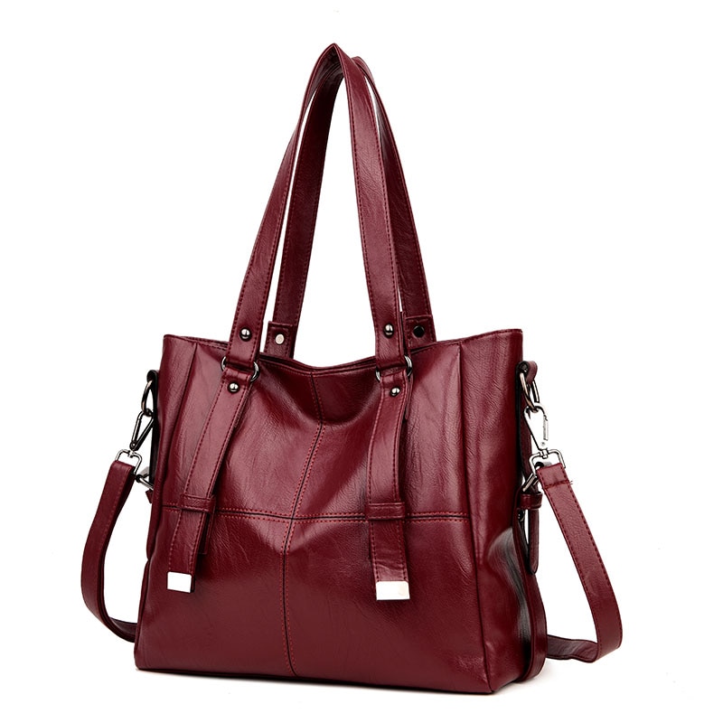 Women Soft Leather Tote Business Ladies Single Shoulder Bags Crossbody Bags Womens Handbags T