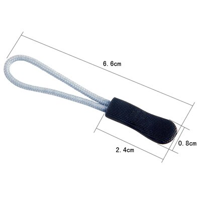 10 Stks/zak PVC Rits Trekkoord Rits Pull Puller End Fit Touw Tag Fixer Zip Koord Mix Kleur voor Kledingstuk tassen: Style 16