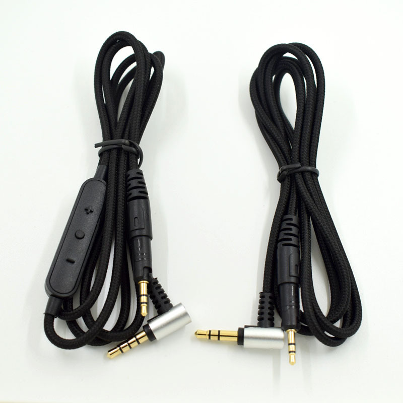 Audio kabel für sennheiser hd598 hd518 hd558 hd595 hd559 569 579 599 für ATH-M50X m40x Kopfhörer geflochtener draht gesteuerter Anruf