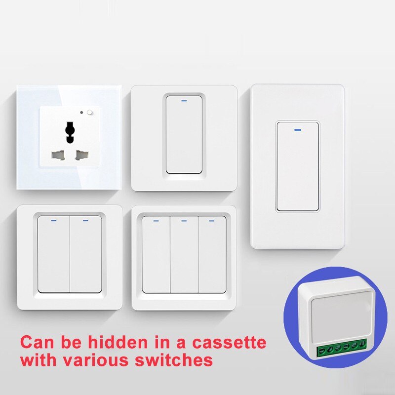 16A/10A Mini Smart Wifi Switch Ondersteuning 2 Manier Control Smart Home Schakelaars Modifier Werkt Met Alexa Google Thuis smart Leven App