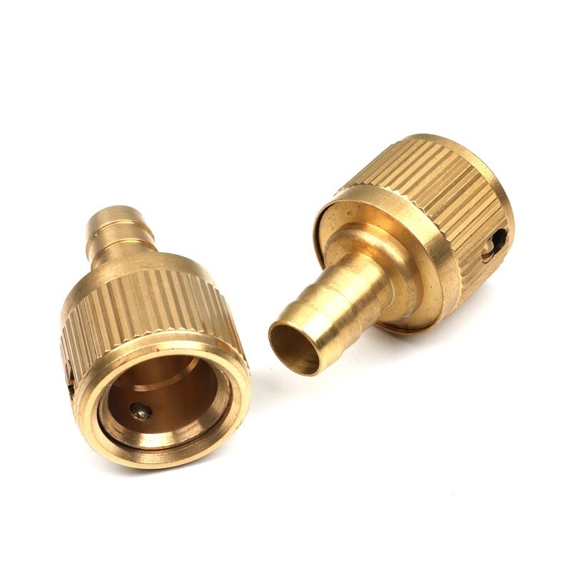 1pc ren kopparkoppling för 12 mm slangkontakt 1/2 " 16mm snabbkoppling trädgårdsvattenskranadapter