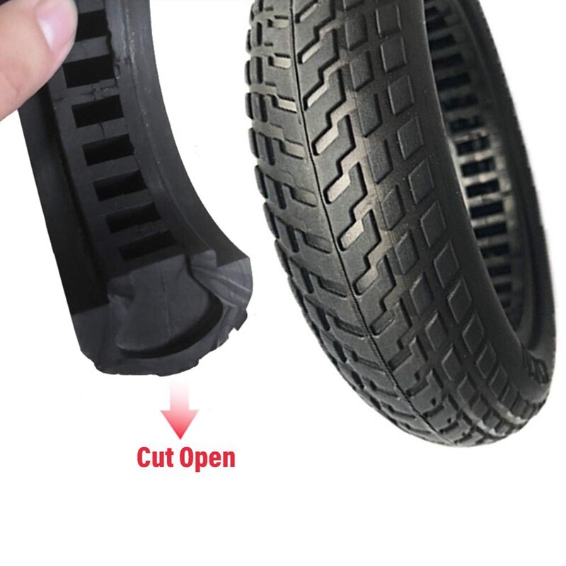 Pneu plein creux de Scooter d'amortissement pour Xiaomi Mijia M365 pneu de Scooter de planche à roulettes 8.5 pouces pneu roue en caoutchouc Non pneumatique Sc
