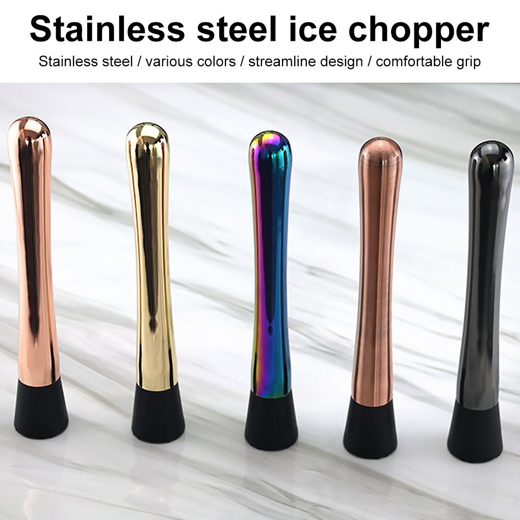 Batidora de cóctel de acero inoxidable para Bar, mezclador de bebida, fruta, hielo picado, herramienta de Bar, 1 ud.